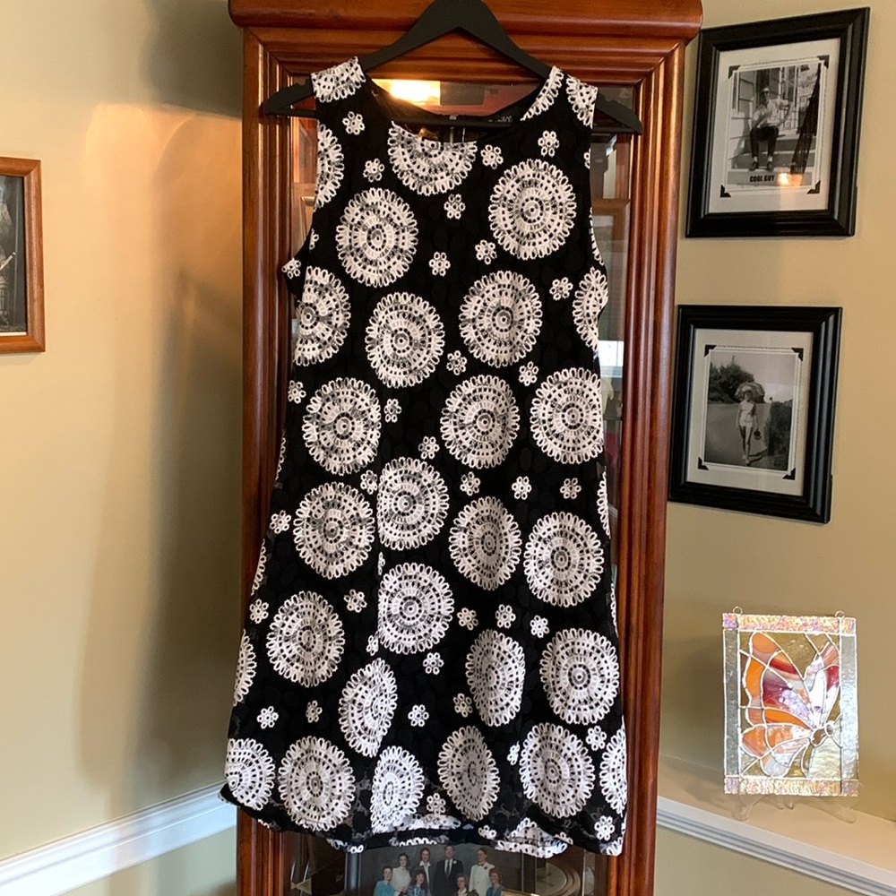 COPY - Papillon Mandala Lace Overlay Skater Dress Size Medium
